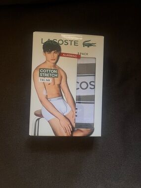 Lacoste cotton stretch trunk 3pack
